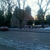 Photo taken at Dorfkirche Alt-Schmargendorf by Nemoflow on 2/8/2012
