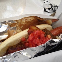 Photo taken at Pink&#39;s Hot Dogs by Patrick Q. on 5/4/2012