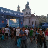 Photo taken at Hyundai Fan Park, Praha by Jim P. on 6/23/2012