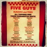 Photo taken at Five Guys by Katie G. on 4/10/2012