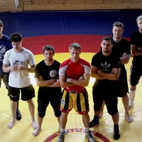 Photo taken at Клуб смешанных единоборств &quot;Arena-fighters&quot; by Roman K. on 2/26/2012