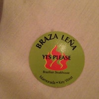 Photo taken at Braza Leña Brazilian Steakhouse by Mayhem W. on 5/6/2012