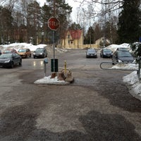 Photo taken at Oulunkylän liikuntapuiston parkkipaikka by Taija K. on 3/23/2012