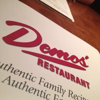 Photo taken at Demos&amp;#39; Restaurant by Chase on 8/3/2012