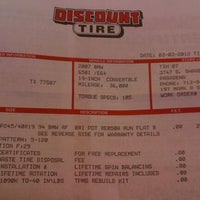 Photo taken at Discount Tire by Brandy R. on 3/6/2012