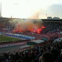 Photo taken at Omladinski stadion | OFK Beograd by Miki P. on 5/9/2012