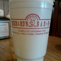 Photo taken at Mike and Ed&amp;#39;s Bar-B-Q by Tyjana G. on 4/30/2012