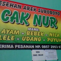 Review Lesehan Cak Nur Arek Suroboyo