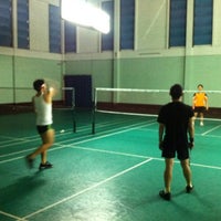 Photo taken at Navasri Badminton Court by Akerath A. on 5/31/2012