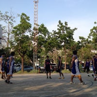 Photo taken at Basketball Court @ Tararom by Kidd N. on 4/28/2012