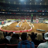 Photo taken at St. Louis AMA Monster Energy SuperCross by Adam W. on 3/4/2012