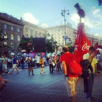 Photo taken at Official Fan Zone of UEFA EURO 2012 by Дмитрий Ш. on 6/16/2012