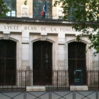 Photo taken at Lycée Jean de la Fontaine by thomas r. on 5/28/2012