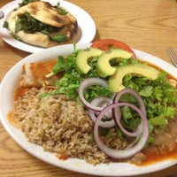 Photo taken at Leonor&#39;s Vegetarian Mexican Restaurant by Cyndee A. on 4/9/2012
