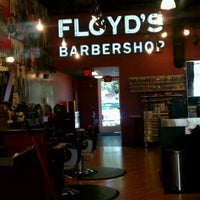 Photo taken at Floyd&amp;#39;s 99 Barbershop by Sara M. on 7/8/2012
