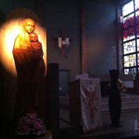 Photo taken at Shibuya Catholic Church by nari on 5/4/2012