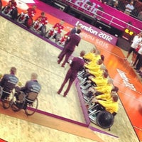 Photo taken at London 2012 Basketball Arena by Eliza A. on 9/11/2012