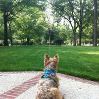 Photo taken at Flagpole Green - Forest Hills Gardens by Christine V. on 5/16/2012