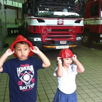 Photo taken at Woodlands Fire Station by Haidah A. on 4/21/2012