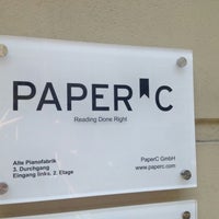 Photo taken at PaperC Office by Christoph H. on 8/29/2012
