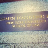 Photo taken at NYU Law | D&amp;#39;Agostino Hall by Shaun D. on 4/14/2012