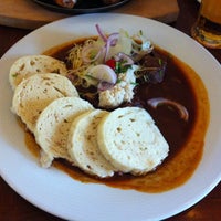Photo taken at Restaurace Jizera by Matthew K. on 8/10/2012