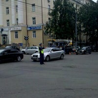 Photo taken at Остановка «Комсомольская» by Иван И. on 8/17/2012