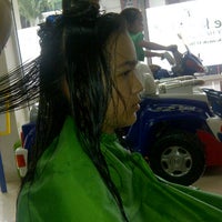 Photo taken at Kinderen Kids &amp;amp; Family Hair Salon by kiki d. on 7/15/2012