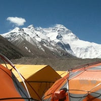 Photo taken at Mt. Everest North Basecamp by Mark H. on 5/8/2012