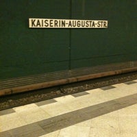 Photo taken at U Kaiserin-Augusta-Straße by Jumili on 6/30/2012