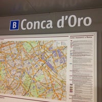 Photo taken at Metro Conca D&amp;#39;Oro (MB1) by StepAsR on 6/14/2012