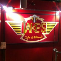 Photo taken at Jake&amp;#39;s Burgers &amp;amp; Billiards by Kevin on 8/25/2012