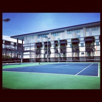 Photo taken at Pasir Ris Tennis Courts by Jackie C. on 4/28/2012