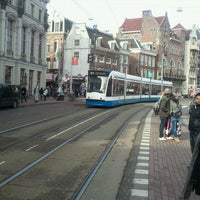 Photo taken at Tramhalte Spui by Helco P. on 2/17/2012