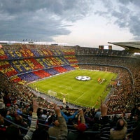Photo taken at The Camp Nou Stadium by Joez ​. on 4/18/2012