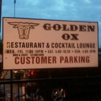 Photo taken at Golden Ox Restaurant by Ryan W. on 4/20/2012