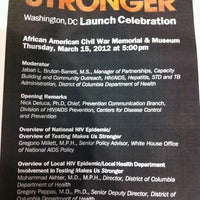 Photo taken at African American Civil War Museum by AIDS.gov on 3/15/2012