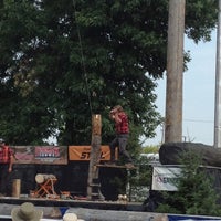 Photo taken at Lumberjack Show Stage -MN State Fair by Ryan H. on 8/30/2012