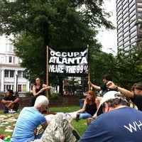 Photo taken at #OccupyAtlanta by Rhonda T. on 8/4/2012