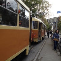 Photo taken at Остановка «Улица Бажова» by Tatiana F. on 9/1/2012