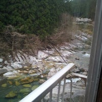 Photo taken at earth hostel ~ the riverhouse by Christian S. on 4/20/2012