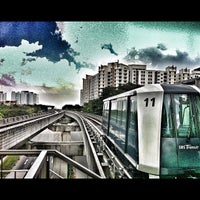 Photo taken at Compassvale LRT Station (SE1) by jawongbayawak on 4/30/2012