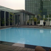 Photo taken at Menara Dea Lantai 16 (Swimming Pool Rooftop) by Cides on 6/9/2012