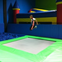 Photo taken at Bounce Trampoline Sports by Ty M. on 5/12/2012