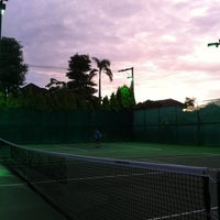 Photo taken at Udomsuk Tennis Court by Kate S. on 7/3/2012