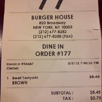 Photo taken at Burger House by Jasmine K. on 3/6/2012