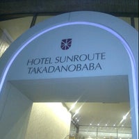 Photo taken at Hotel Sunroute Takadanobaba by BKK_FLYER on 2/25/2012