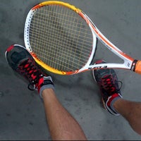 Photo taken at Tennis courts #5-7 @Racquet club by G.K. N. on 5/6/2012