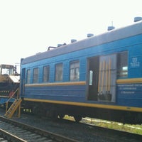 Photo taken at Восстановительный поезд 4001 (Ст. Волковская) by Mikhail on 8/2/2012