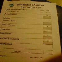 Photo taken at KPN music academy by Maneerat G. on 3/17/2012